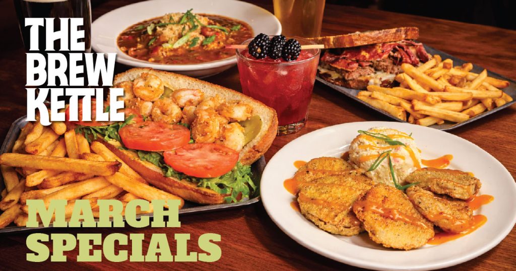 March specials at The Brew Kettle