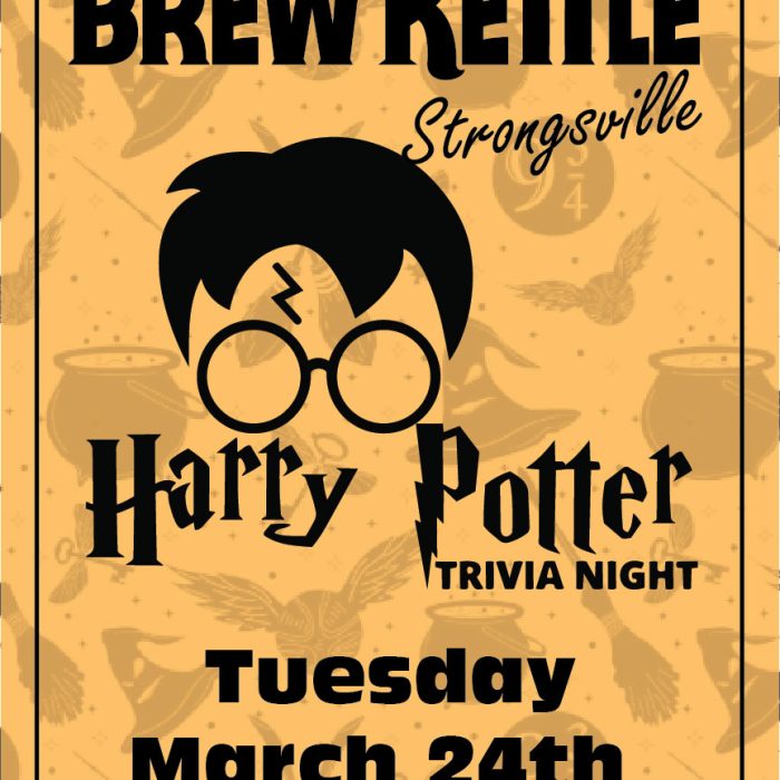 Grab your wand… or at least a pint glass. Because on Tuesday, March 24th from 6–8 PM, the magical world of trivia is arriving at The Brew Kettle Strongsville.